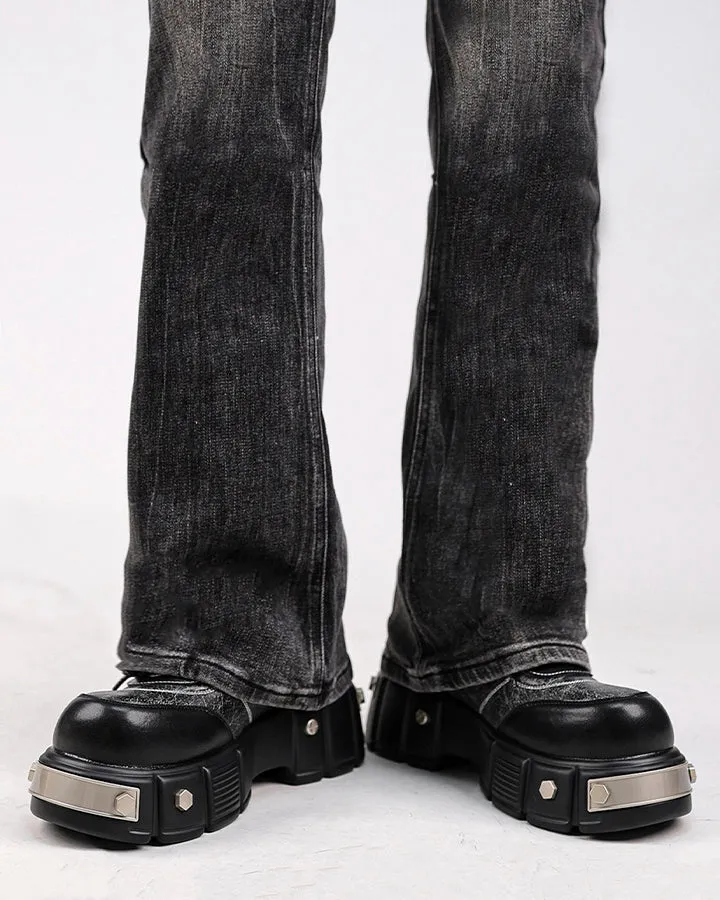 Chunky Studded Platform Lace Up Shoes sold by KIIKIO product image thumbnail 5