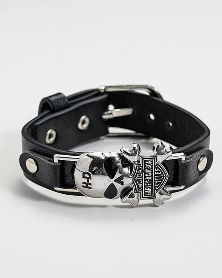 Vintage Skull Buckle Punk Bracelet sold by KIIKIO product image thumbnail 5