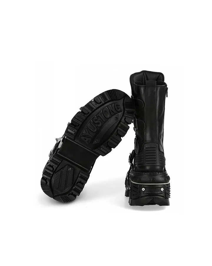 New High-Top Buckled Gothic Boots sold by KIIKIO product image thumbnail 5