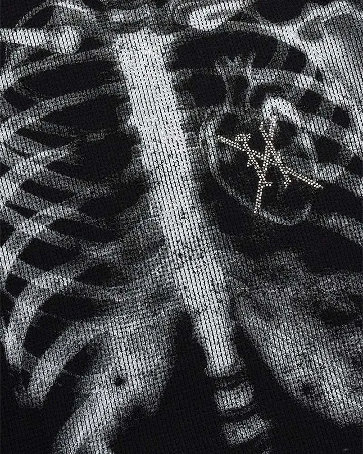 American High Street Dark Skeleton Long Sleeve T-Shirt sold by KIIKIO product image thumbnail 3