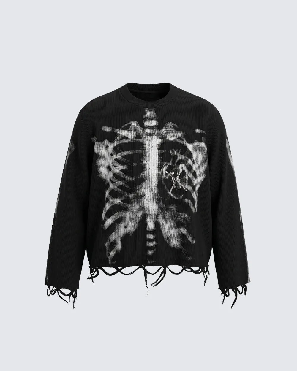American High Street Dark Skeleton Long Sleeve T-Shirt sold by KIIKIO