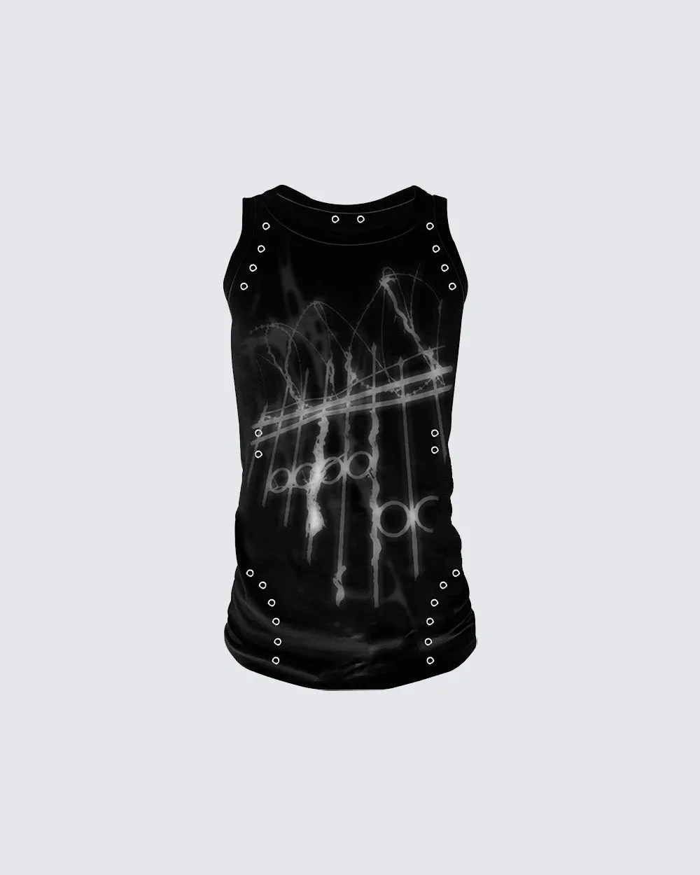 American Gothic Rivet Slim Fit Tank Top sold by KIIKIO