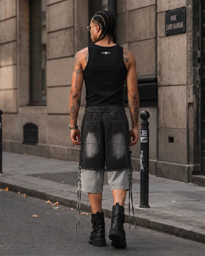 Street-Edge Vintage Embroidered Slim Fit Tank sold by KIIKIO product image thumbnail 4