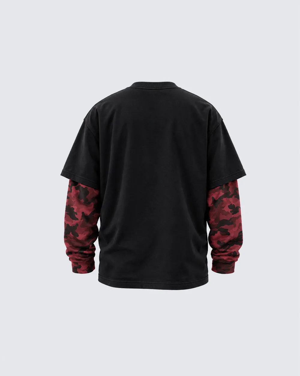 KIIKIO Dark Camo Layered Graphic Long Sleeve Tee sold by KIIKIO product image thumbnail 2