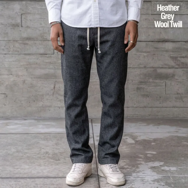 Laidback Pant Heather Grey Wool Twill Sz Medium made by Epaulet Brand