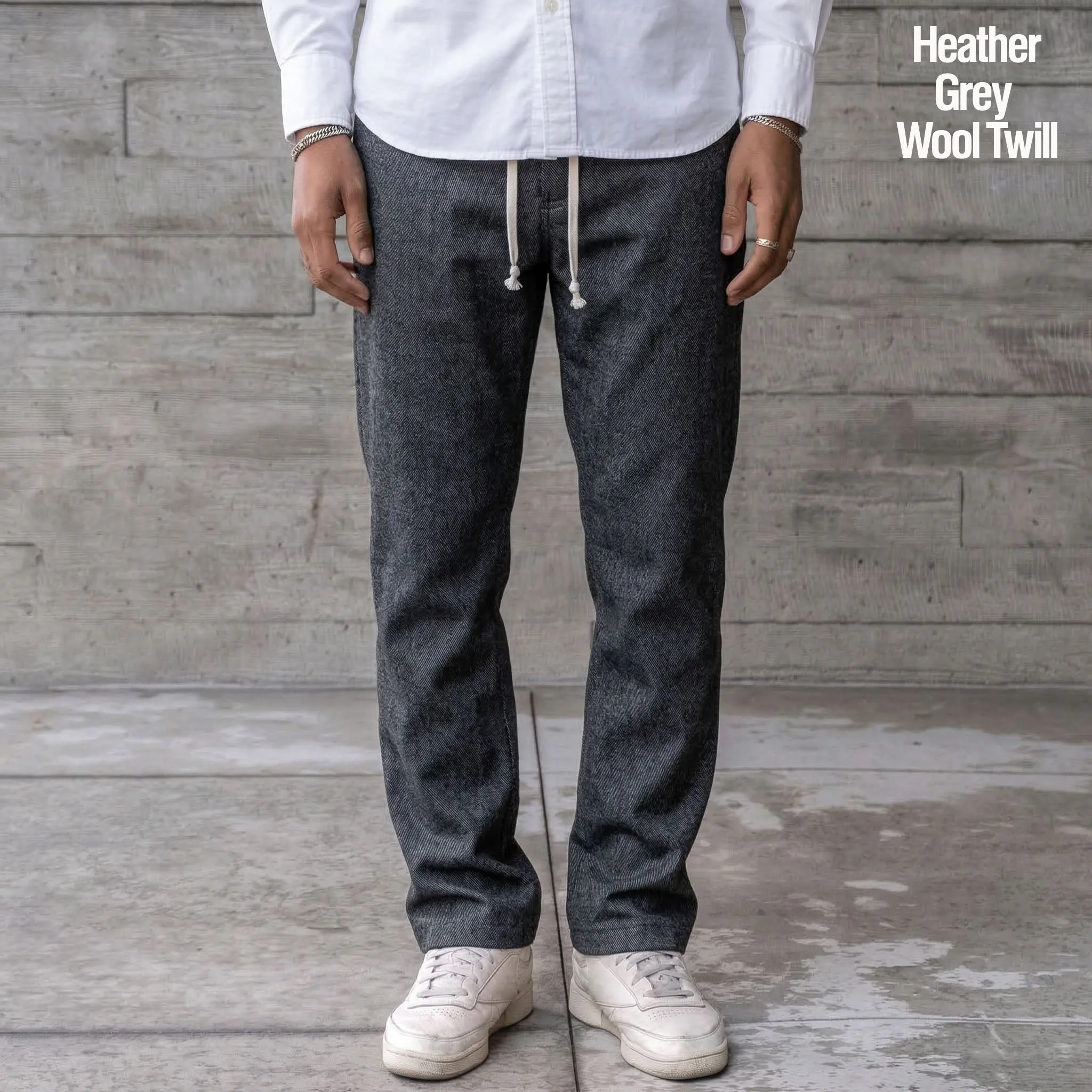 Laidback Pant Heather Grey Wool Twill Sz Medium sold by Epaulet Brand