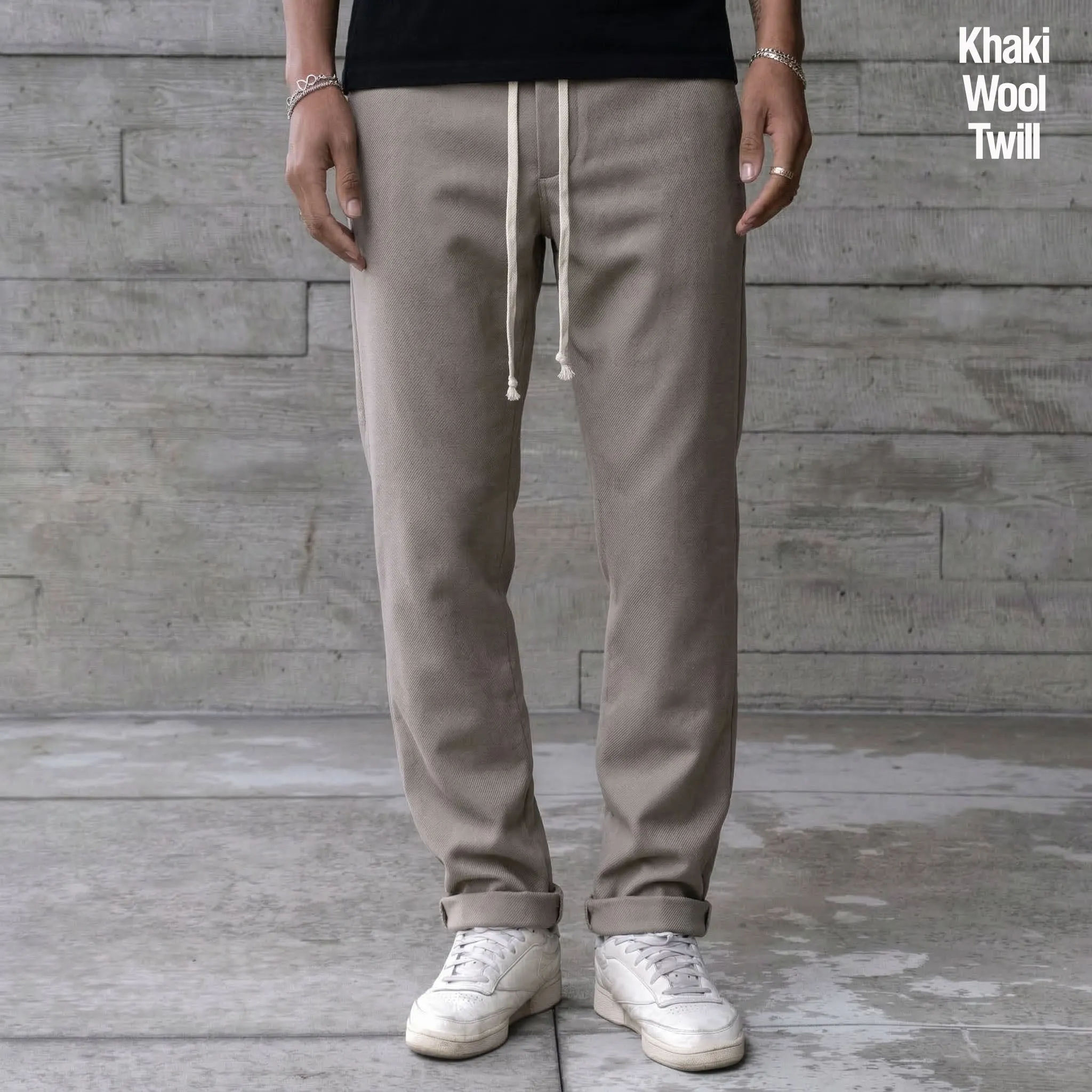 Laidback Pant Khaki Wool Twill Sz Large sold by Epaulet Brand