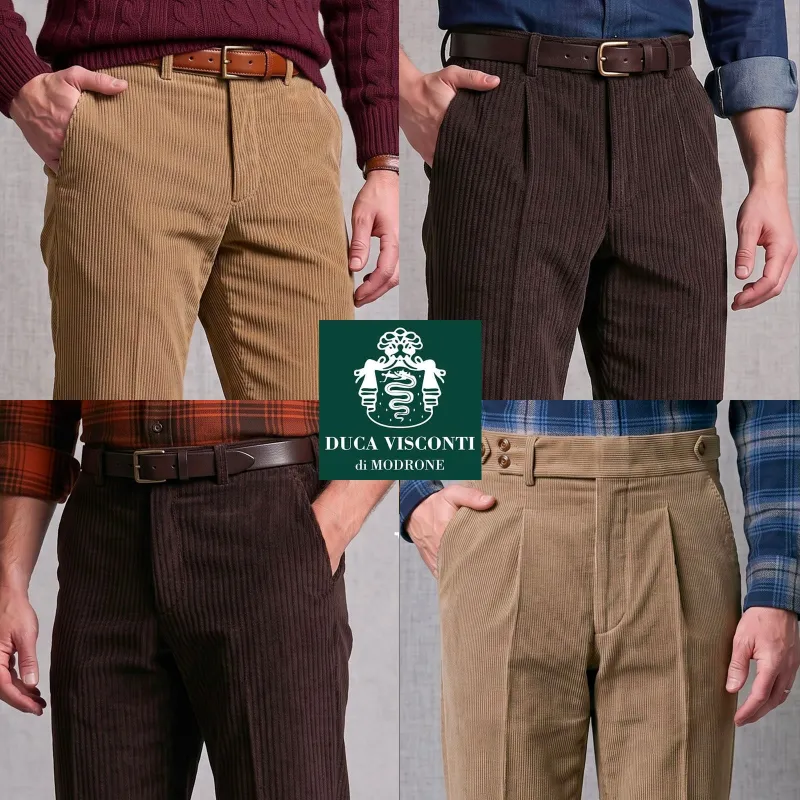 Custom Trousers in Mid-Weight Italian Cotton Corduroy made by Epaulet Brand