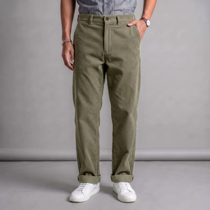 Fairfax Easy Fit Chinos Field Olive Drab Bedford Cord made by Epaulet Brand