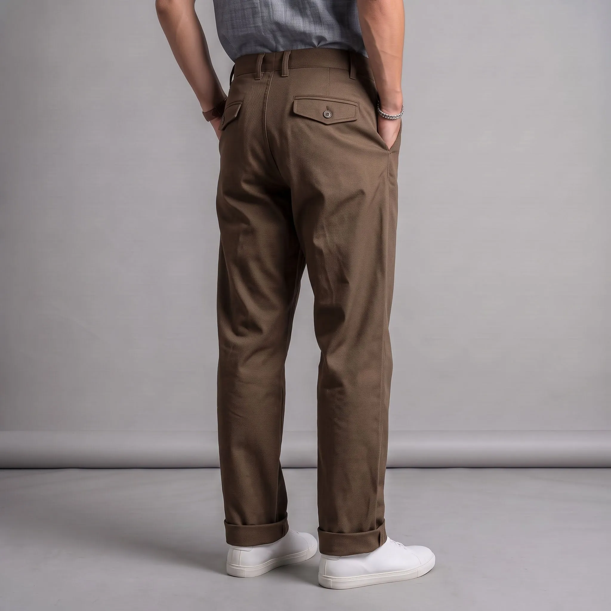 Fairfax Easy Fit Chinos Italian Walnut 9oz Twill sold by Epaulet Brand product image thumbnail 2