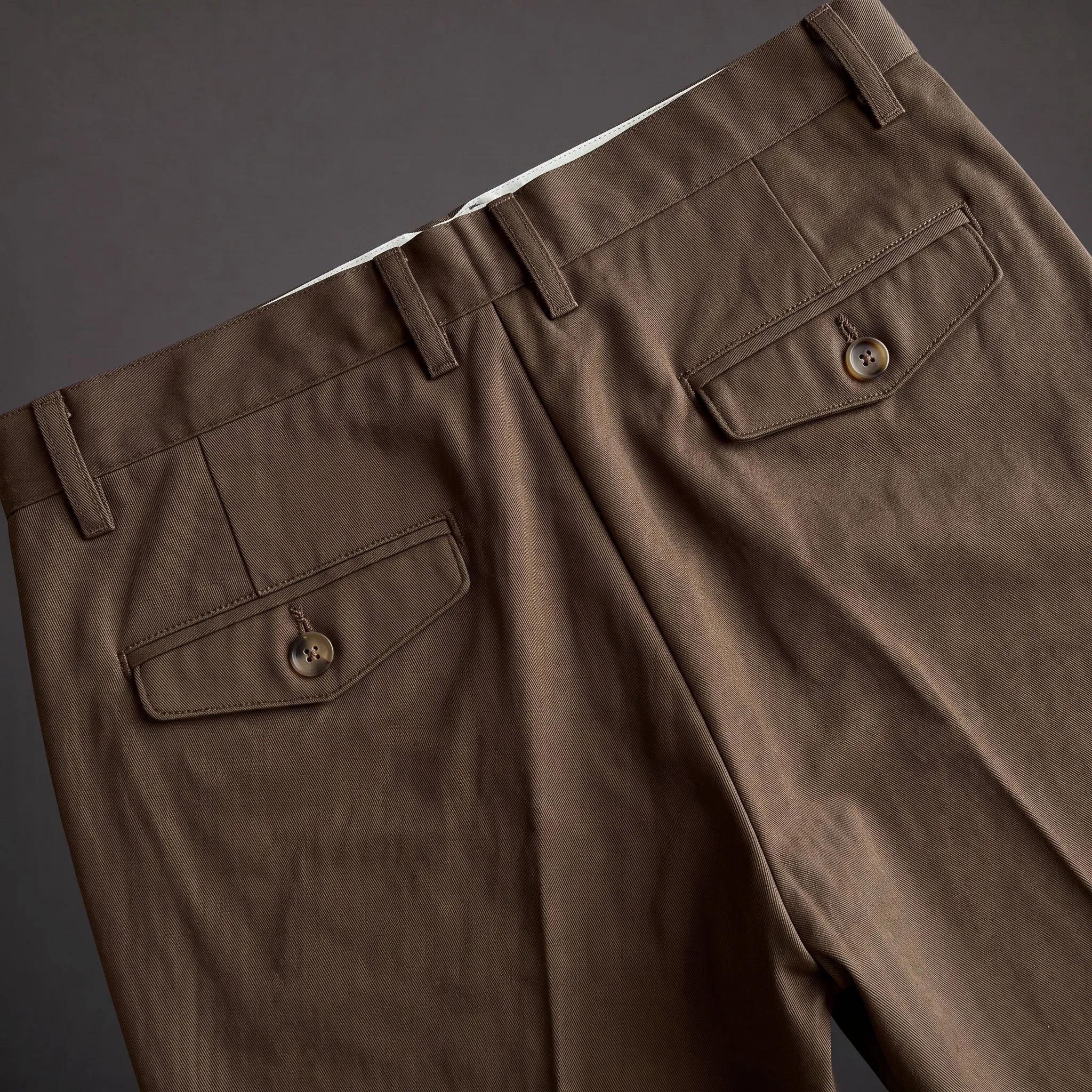 Fairfax Easy Fit Chinos Italian Walnut 9oz Twill sold by Epaulet Brand product image thumbnail 4