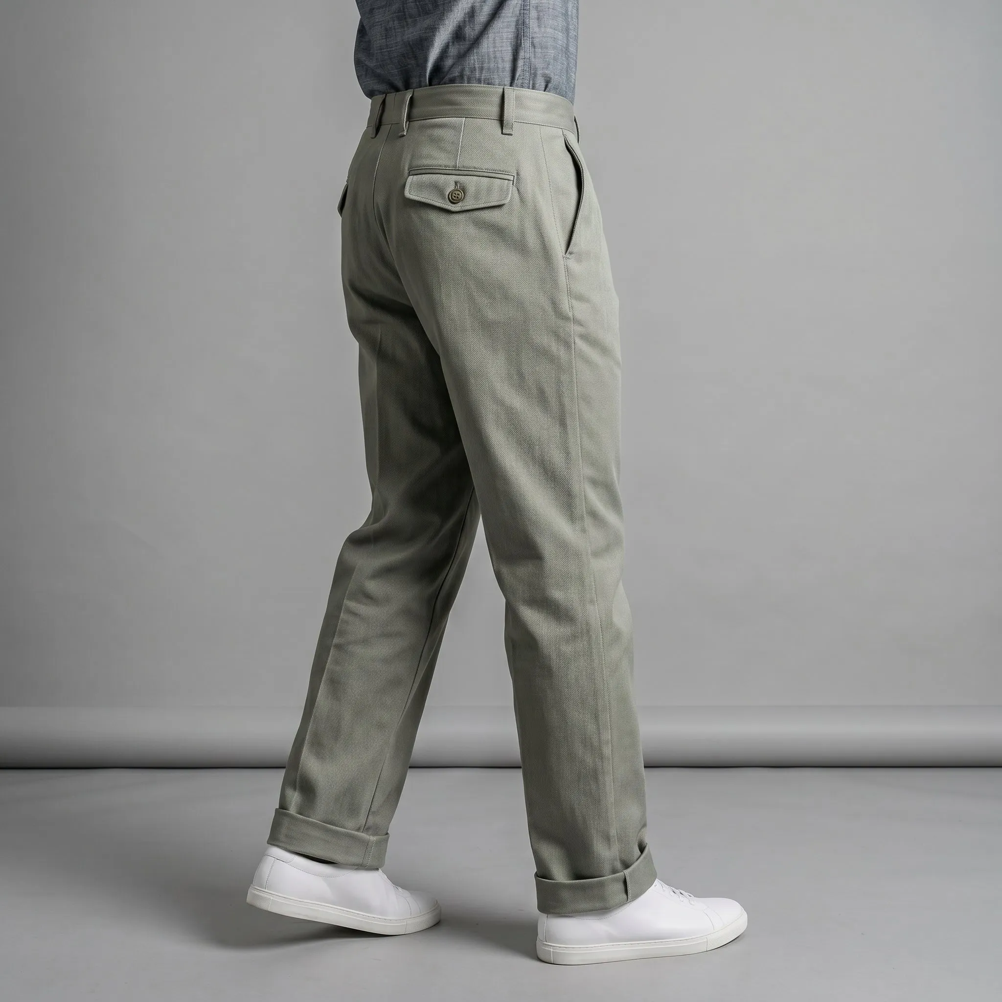 Fairfax Easy Fit Chinos Olive Mist Twill sold by Epaulet Brand product image thumbnail 2