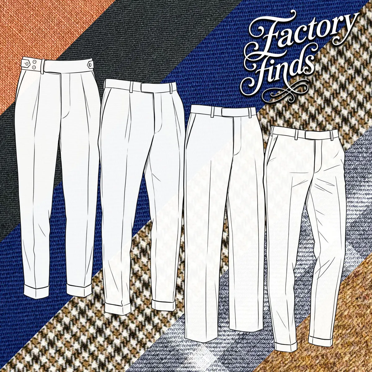 Factory Finds Trousers Holland & Sherry Luxe & Patterned sold by Epaulet Brand
