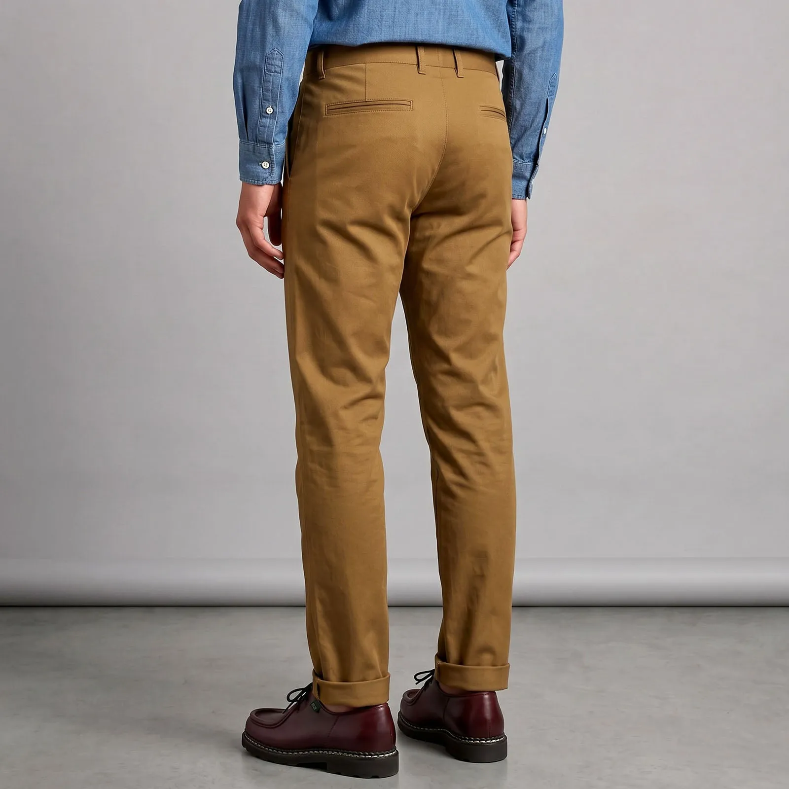 Rivet Chino British Khaki 8oz Italian Twill sold by Epaulet Brand product image thumbnail 4
