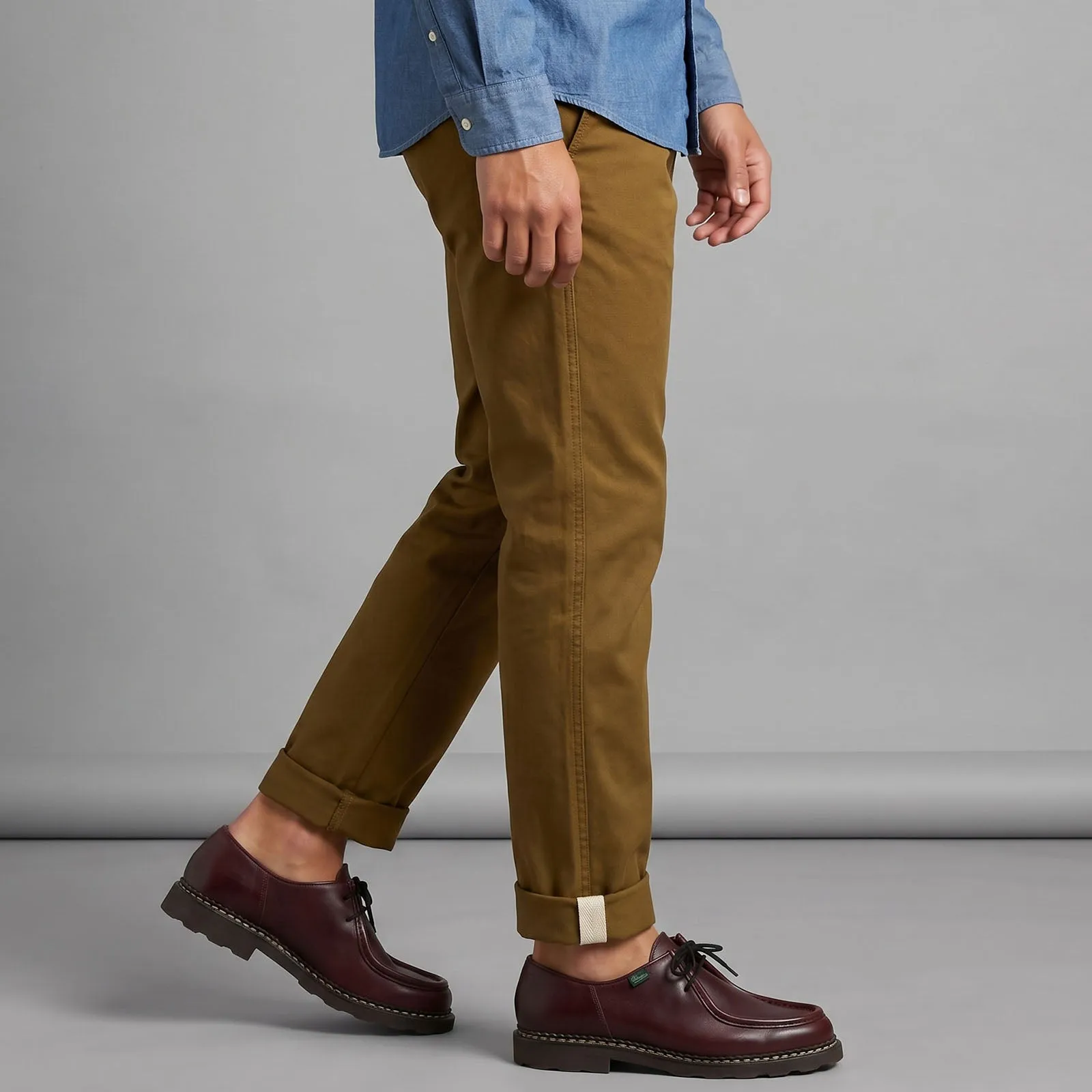 Rivet Chino British Khaki 8oz Italian Twill sold by Epaulet Brand product image thumbnail 3