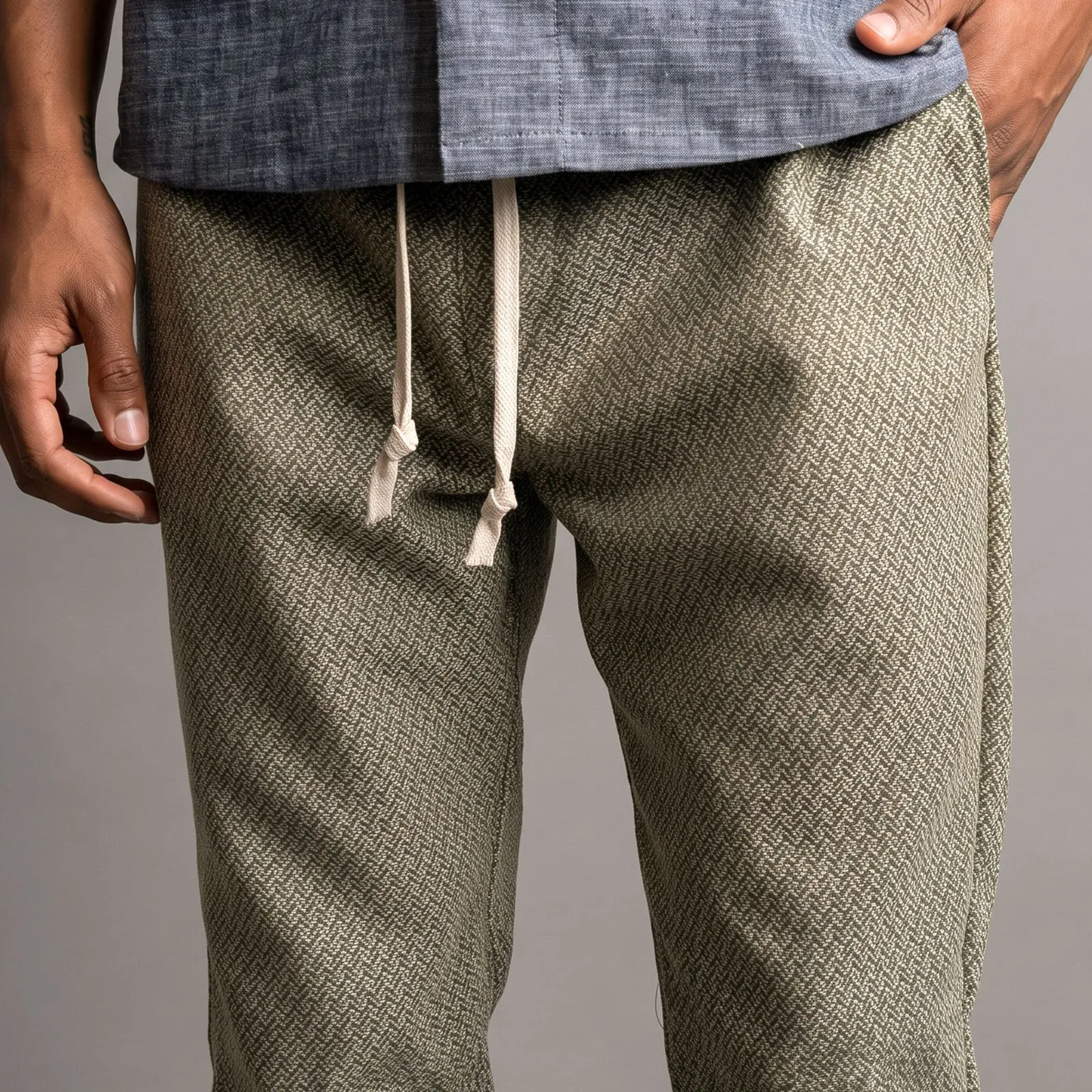 Laidback Pant Herringbone Cotton-Wool sold by Epaulet Brand product image thumbnail 4