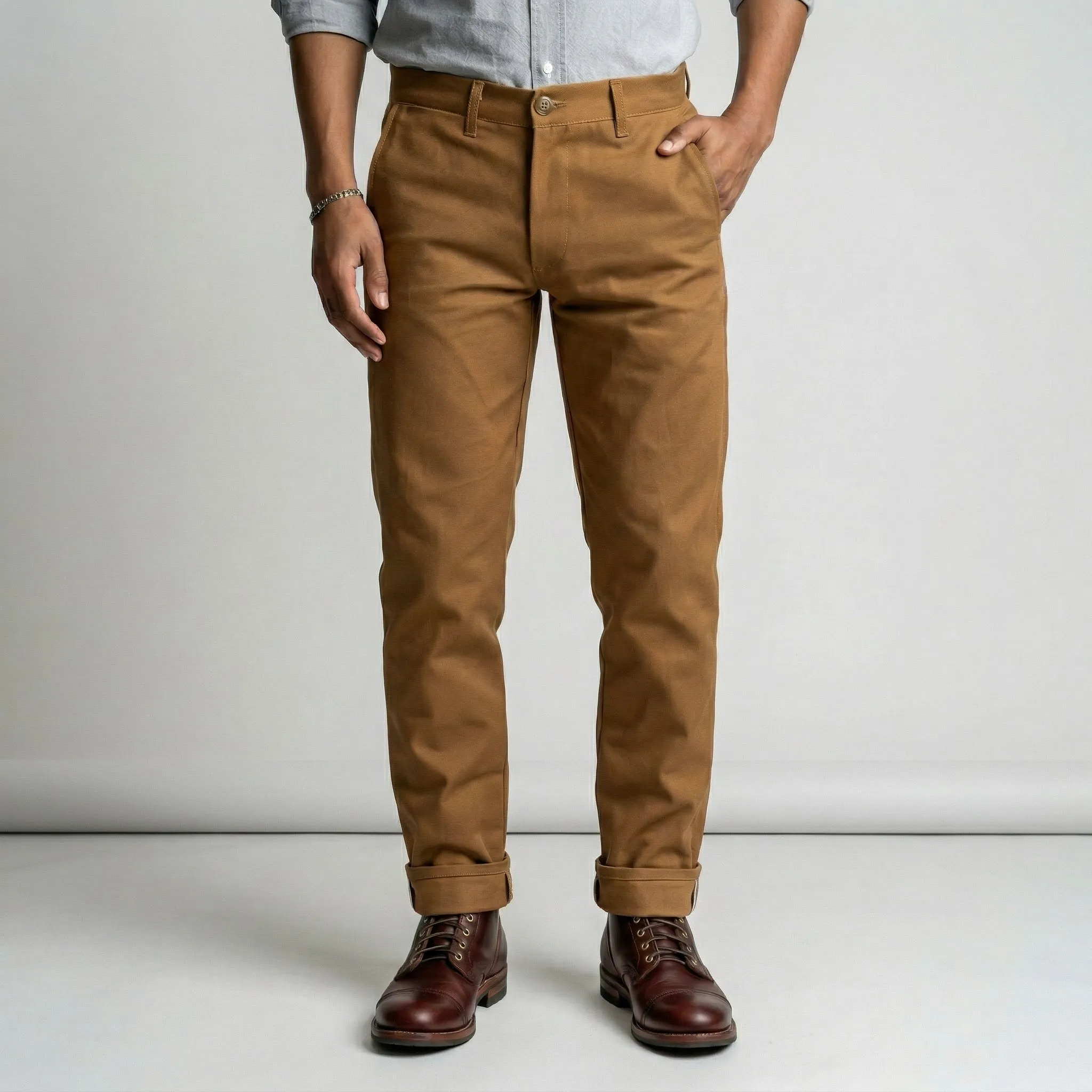 Rivet Chino Butterscotch 10oz Backpacker Canvas sold by Epaulet Brand