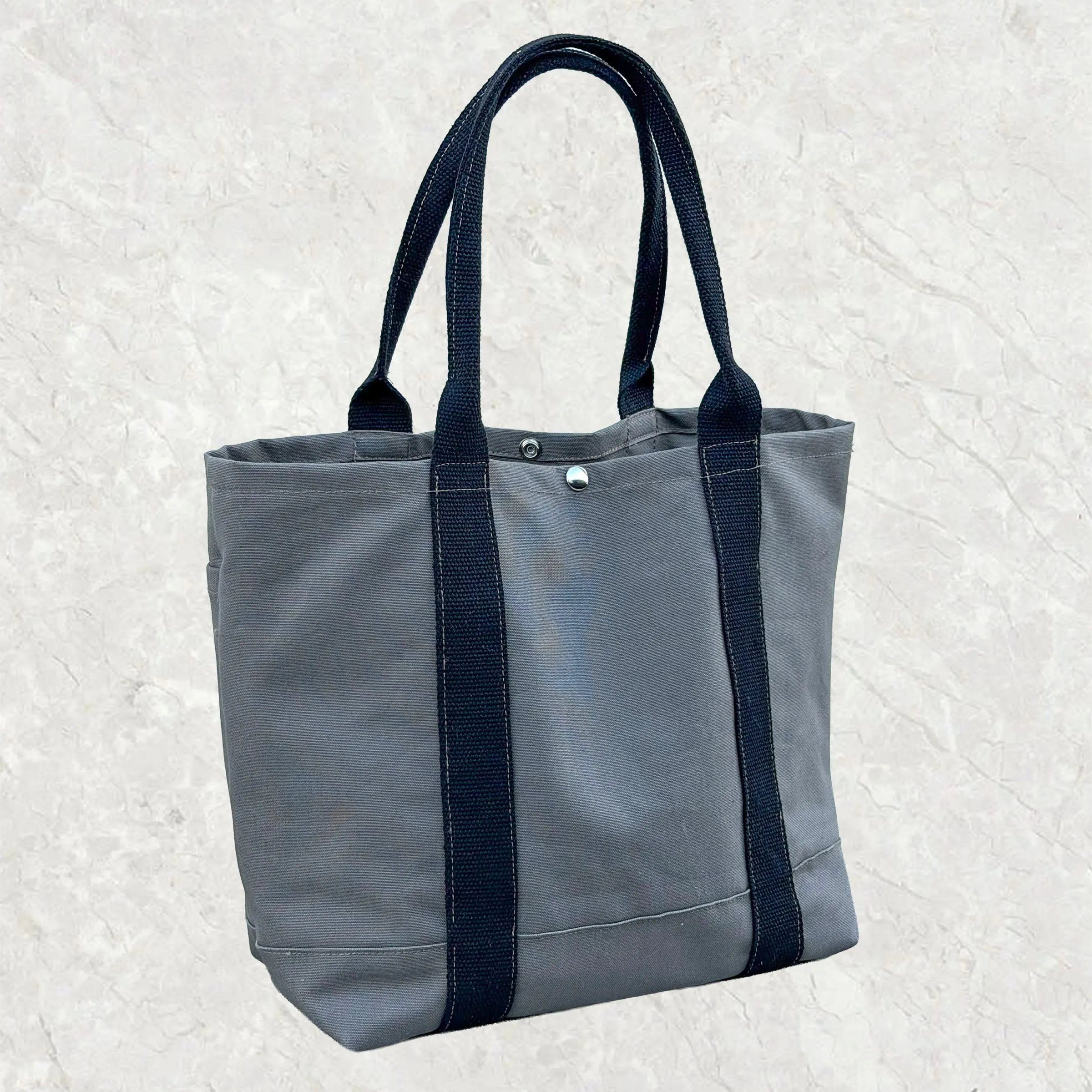 Harbor Tote Bag Storm Grey Duck Canvas sold by Epaulet Brand product image thumbnail 3