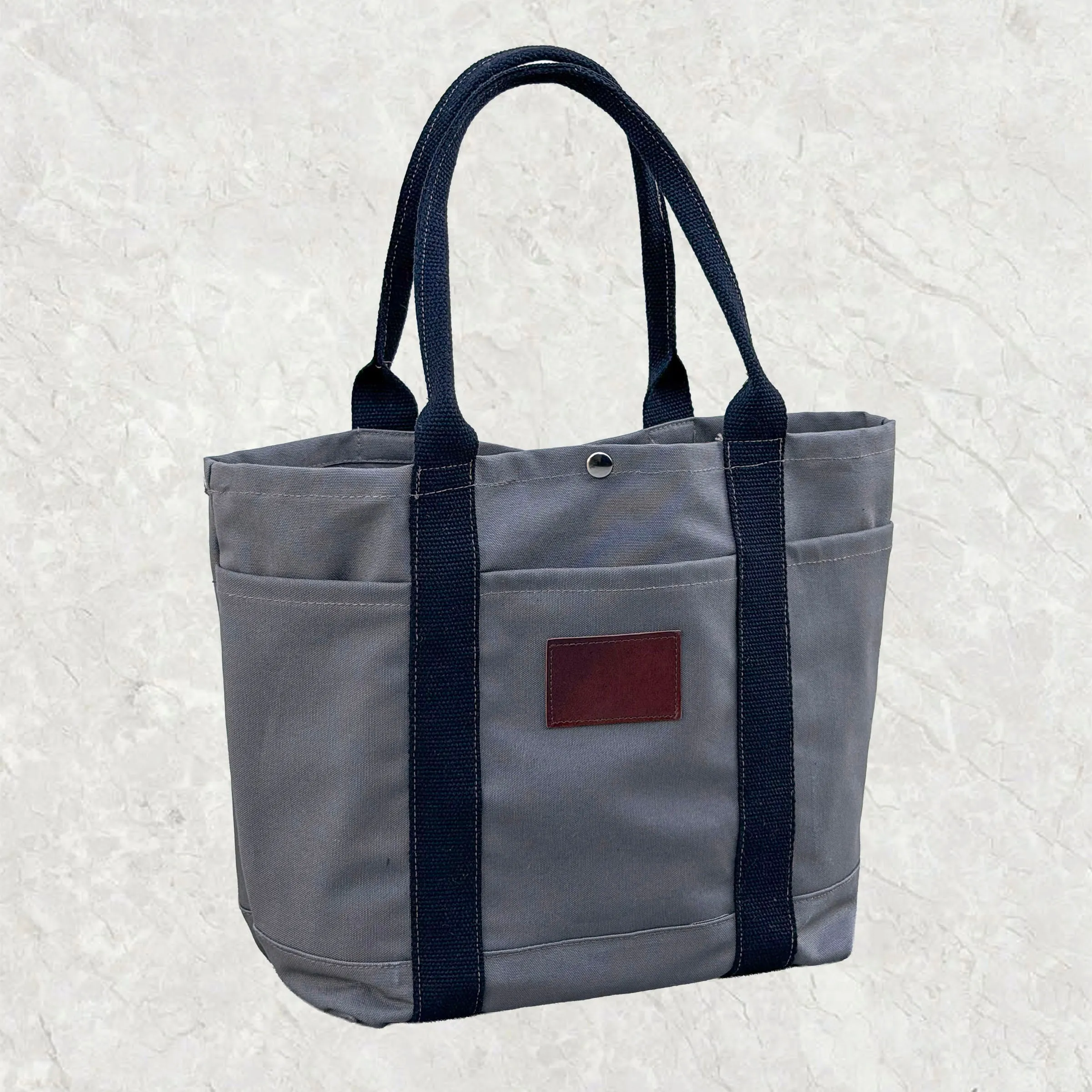 Harbor Tote Bag Storm Grey Duck Canvas sold by Epaulet Brand product image thumbnail 2