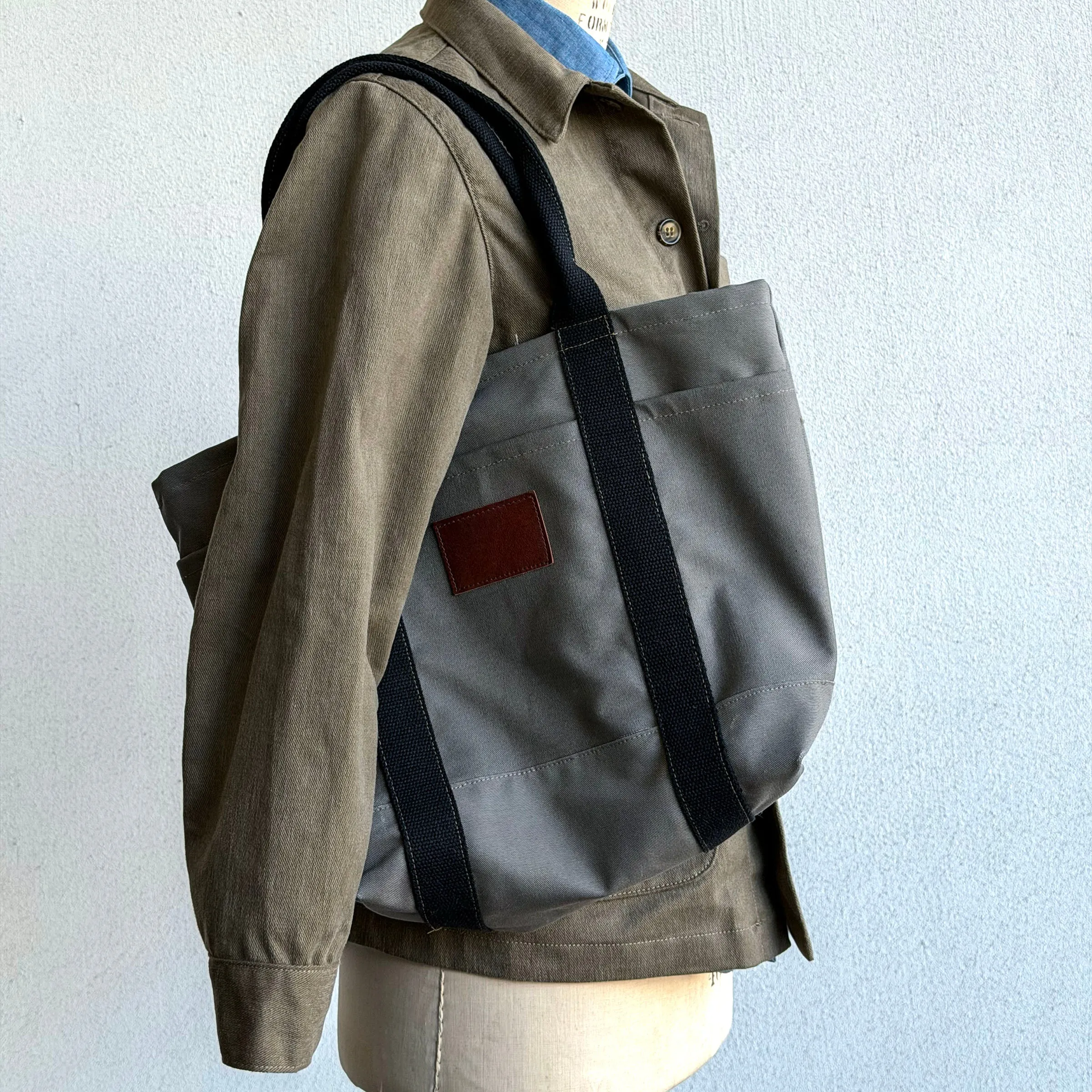 Harbor Tote Bag Storm Grey Duck Canvas sold by Epaulet Brand