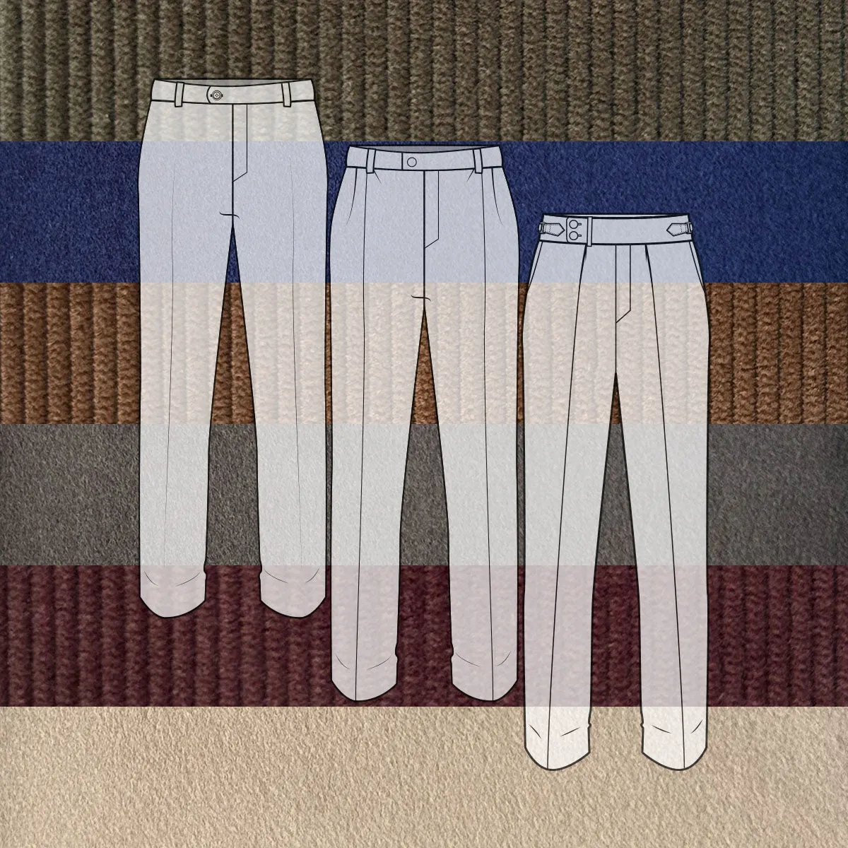 Custom Trousers Heavyweight UK Moleskin & Corduroy sold by Epaulet Brand