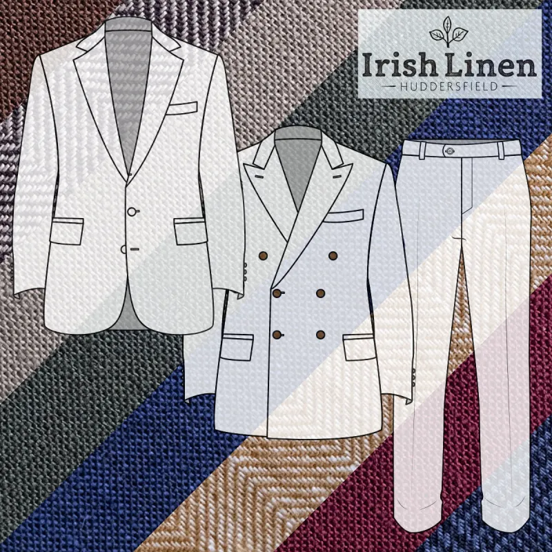 Custom Suits & Sportcoats Huddersfield Irish Linen made by Epaulet Brand