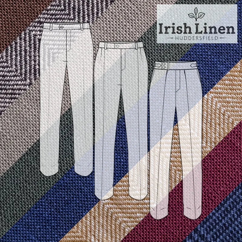 Custom Trousers Huddersfield Irish Linen made by Epaulet Brand