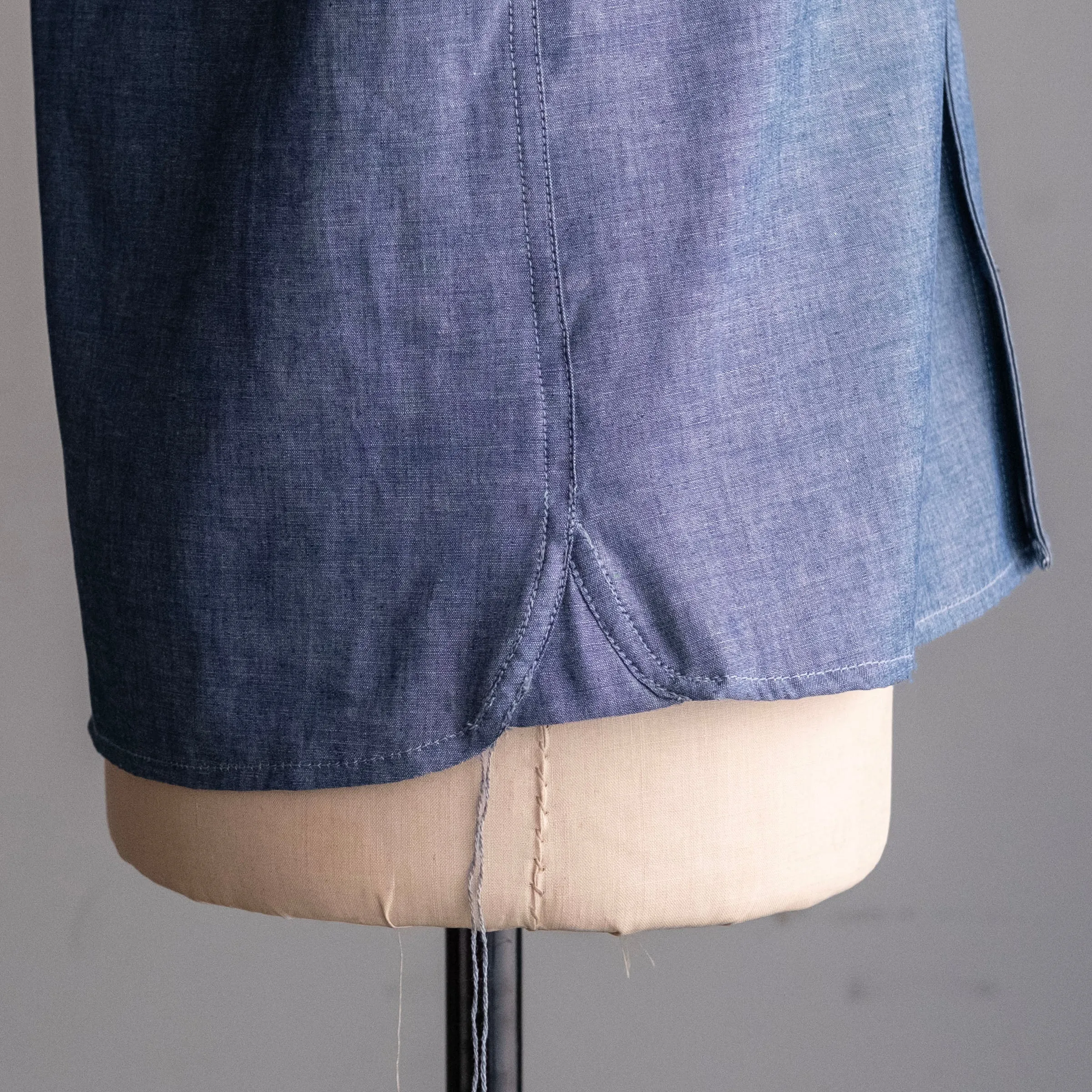 Denim Button Down Shirt Hattori Ichiban Chambray sold by Epaulet Brand product image thumbnail 5