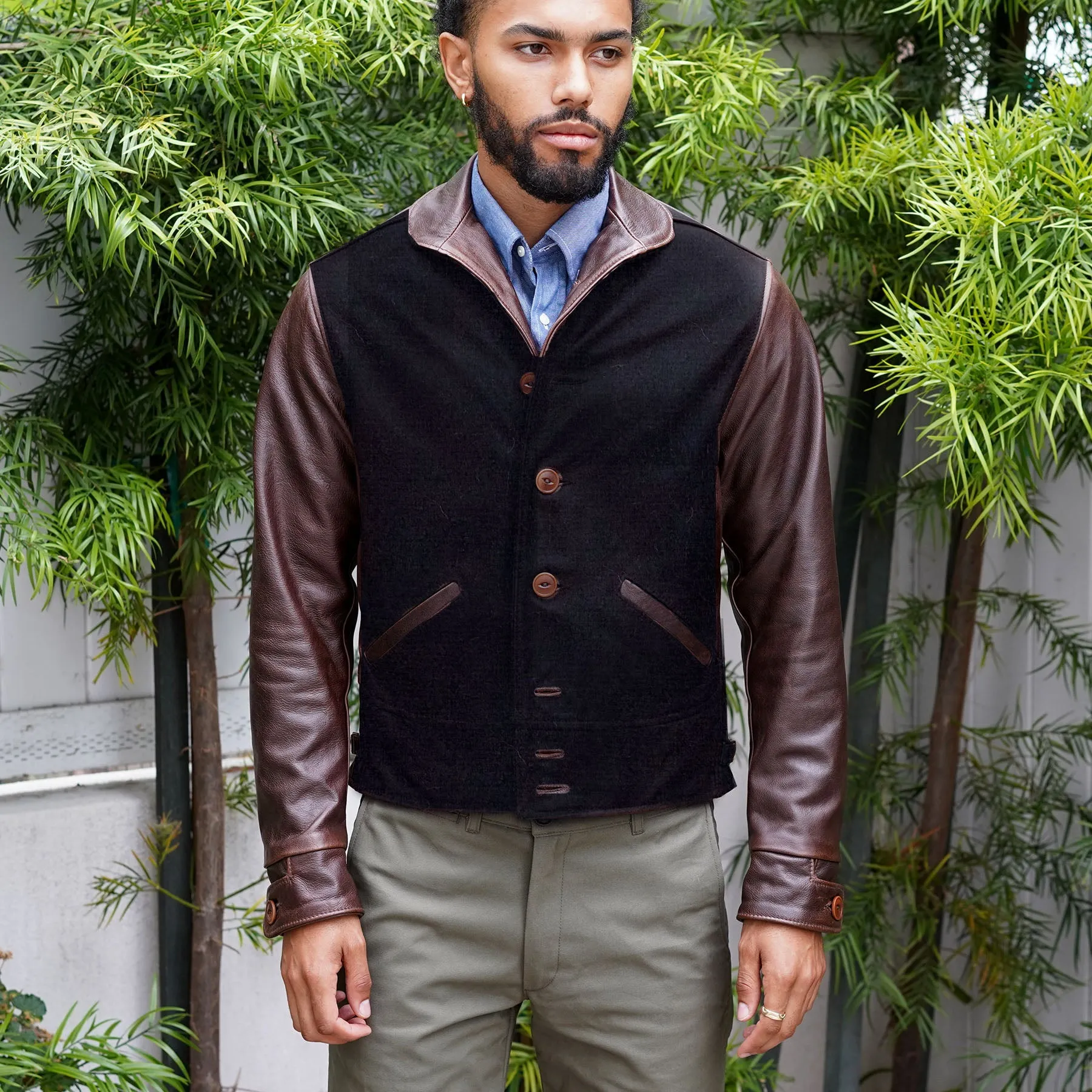 Made to Order Wool & Leather Thorpe Varsity Jacket DEPOSIT sold by Epaulet Brand product image thumbnail 2