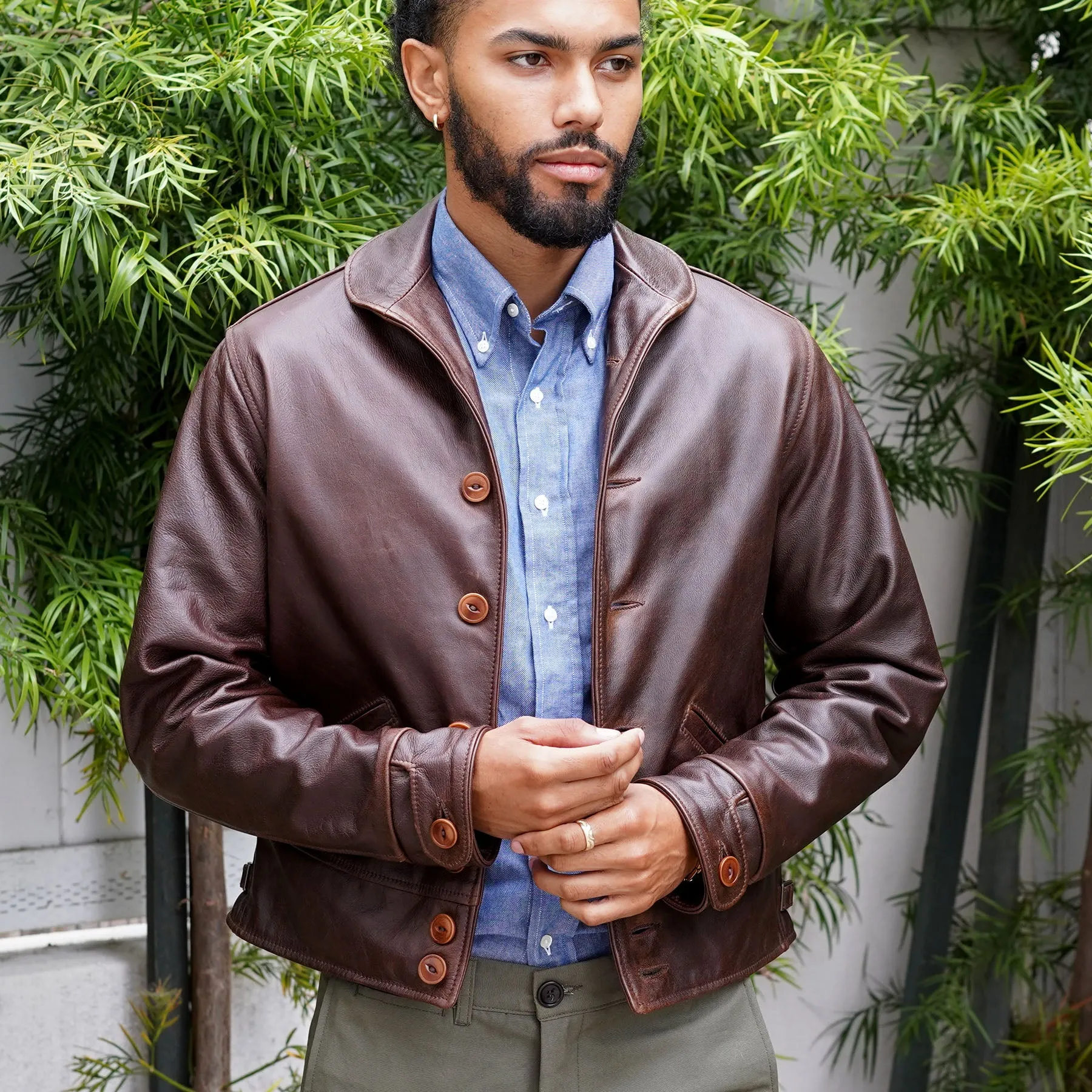Made to Order Leather Tanker Jacket DEPOSIT sold by Epaulet Brand product image thumbnail 2