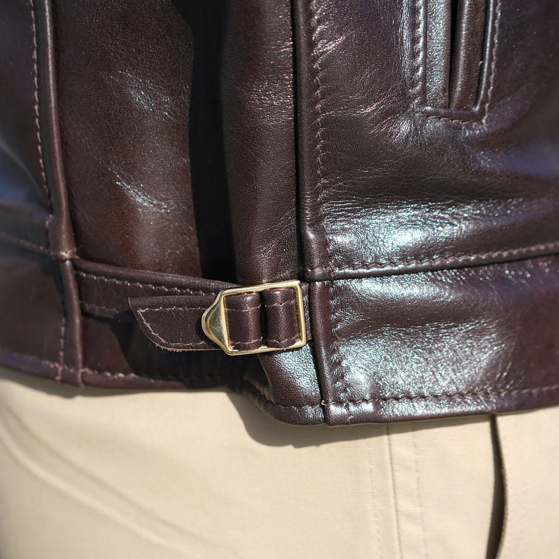 Made to Order Leather Highwayman Jacket DEPOSIT sold by Epaulet Brand product image thumbnail 5