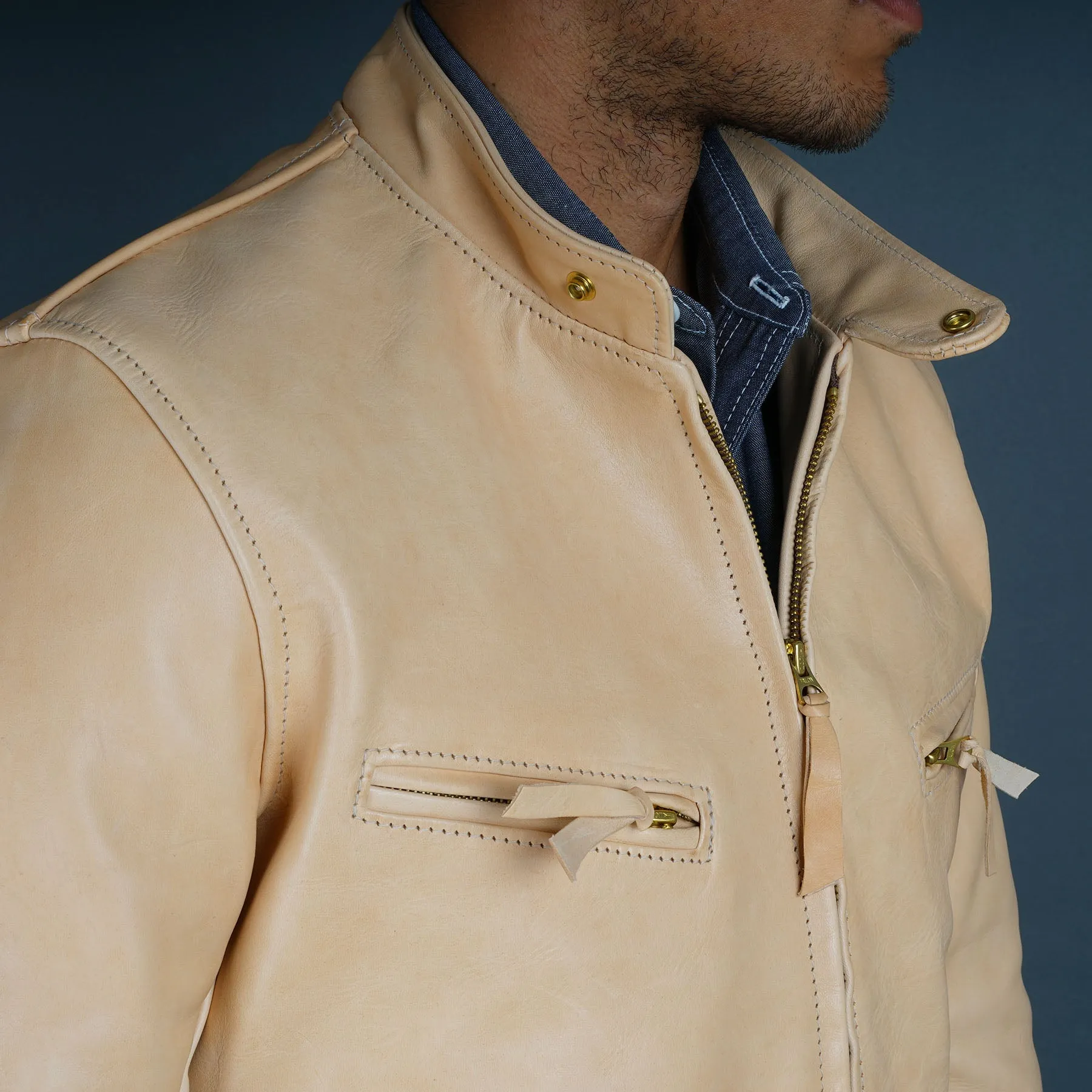 Custom Unfinished Horsehide Leather Jacket Project Deposit sold by Epaulet Brand product image thumbnail 3