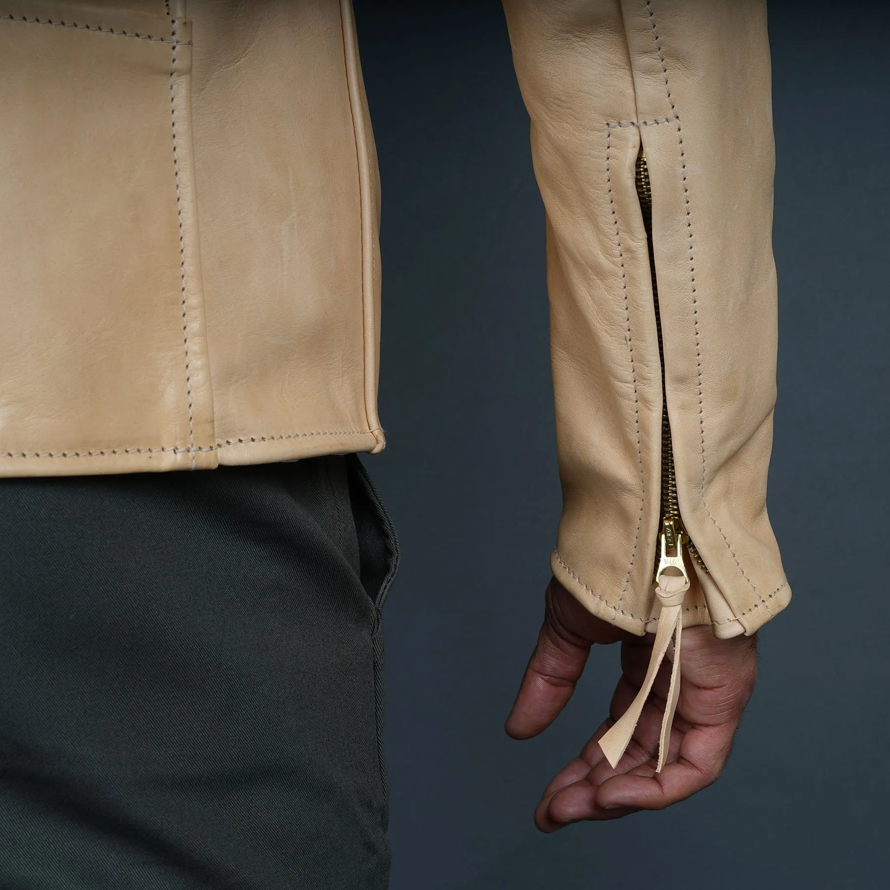 Custom Unfinished Horsehide Leather Jacket Project Deposit sold by Epaulet Brand product image thumbnail 5
