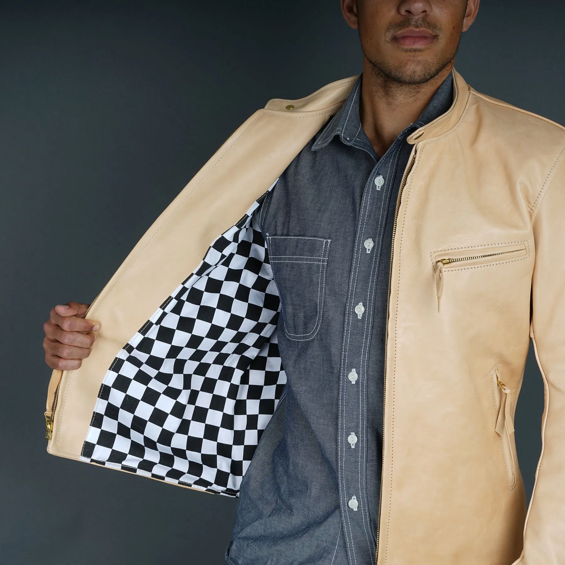 Custom Unfinished Horsehide Leather Jacket Project Deposit sold by Epaulet Brand product image thumbnail 4