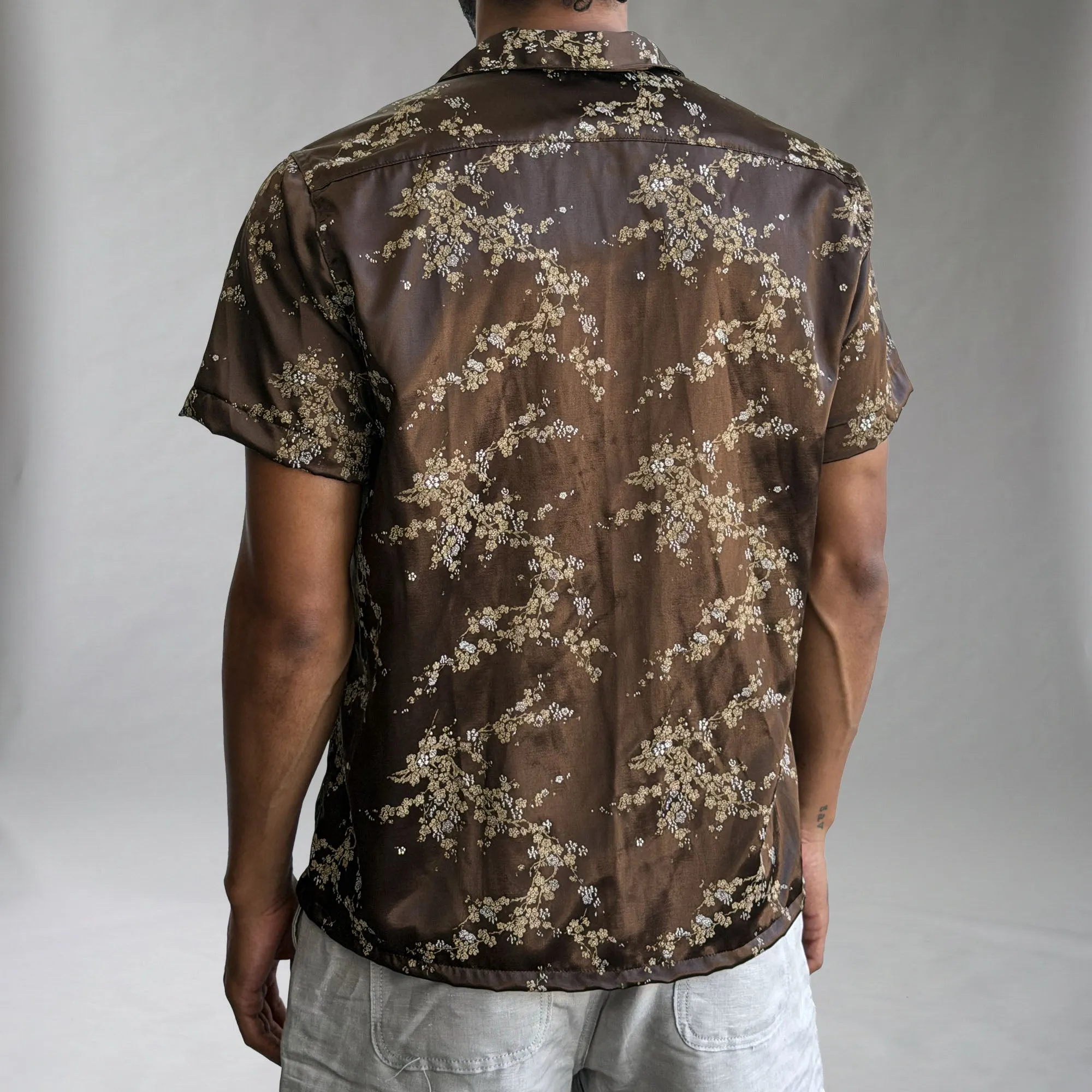 Riviera Cherry Blossom Rayon Short Sleeve Shirt sold by Epaulet Brand product image thumbnail 3