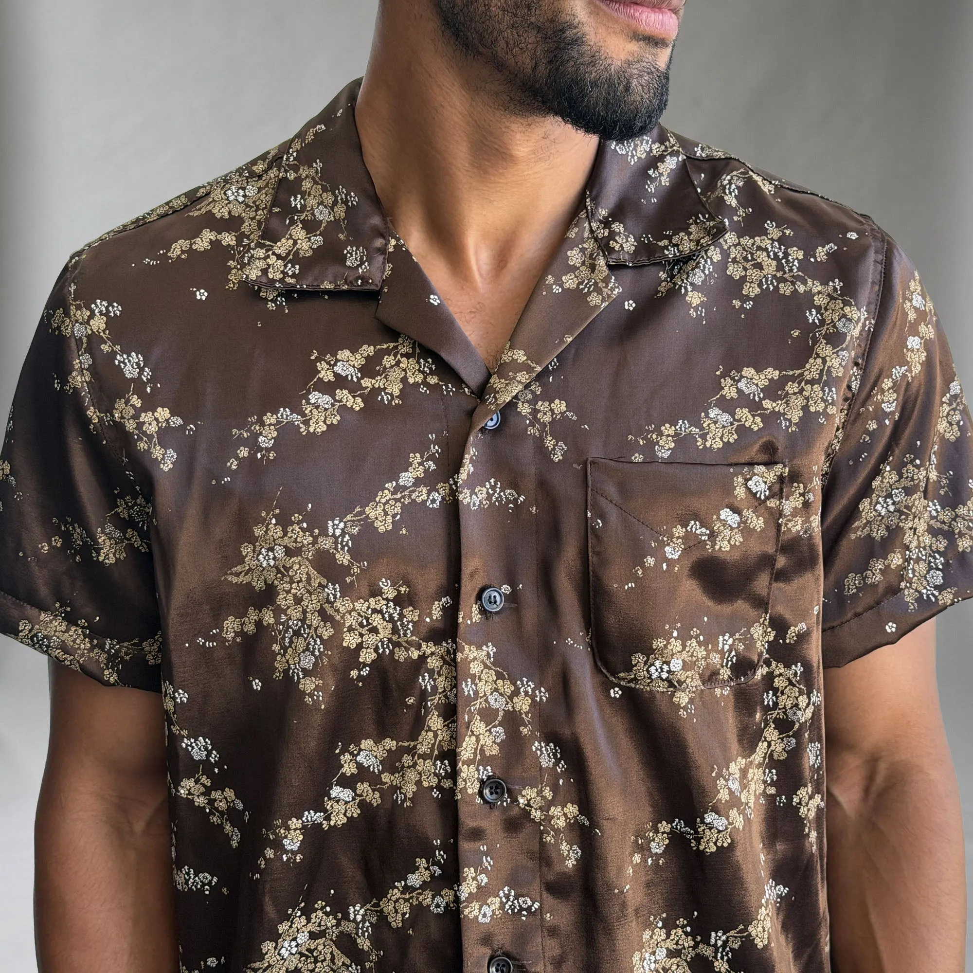 Riviera Cherry Blossom Rayon Short Sleeve Shirt sold by Epaulet Brand product image thumbnail 2