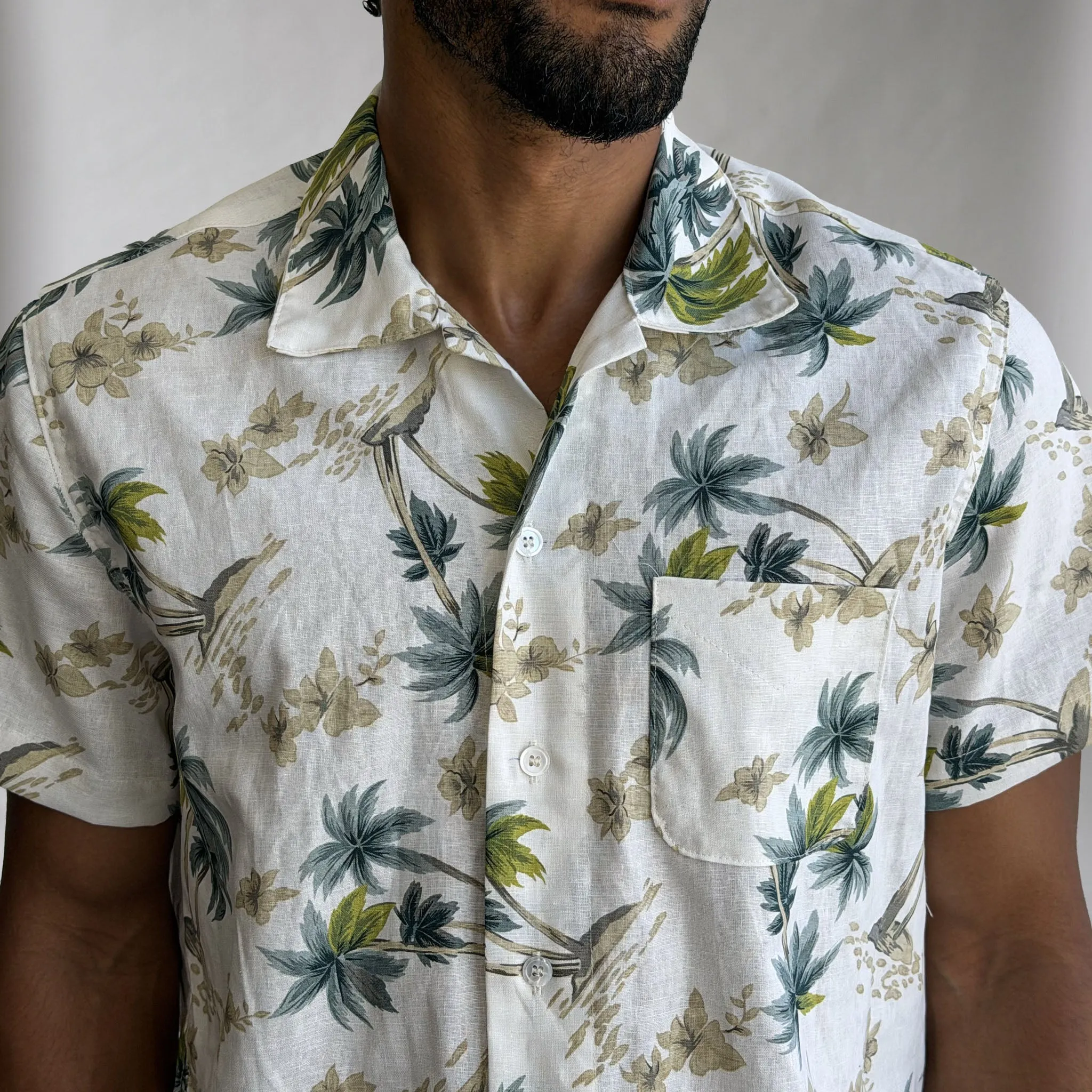 Riviera Pelican Island Linen Short Sleeve Shirt sold by Epaulet Brand product image thumbnail 3