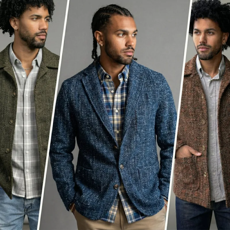 Custom Doyle, Sinclair & Corso Scatter-Weave Jackets (August Ship) made by Epaulet Brand