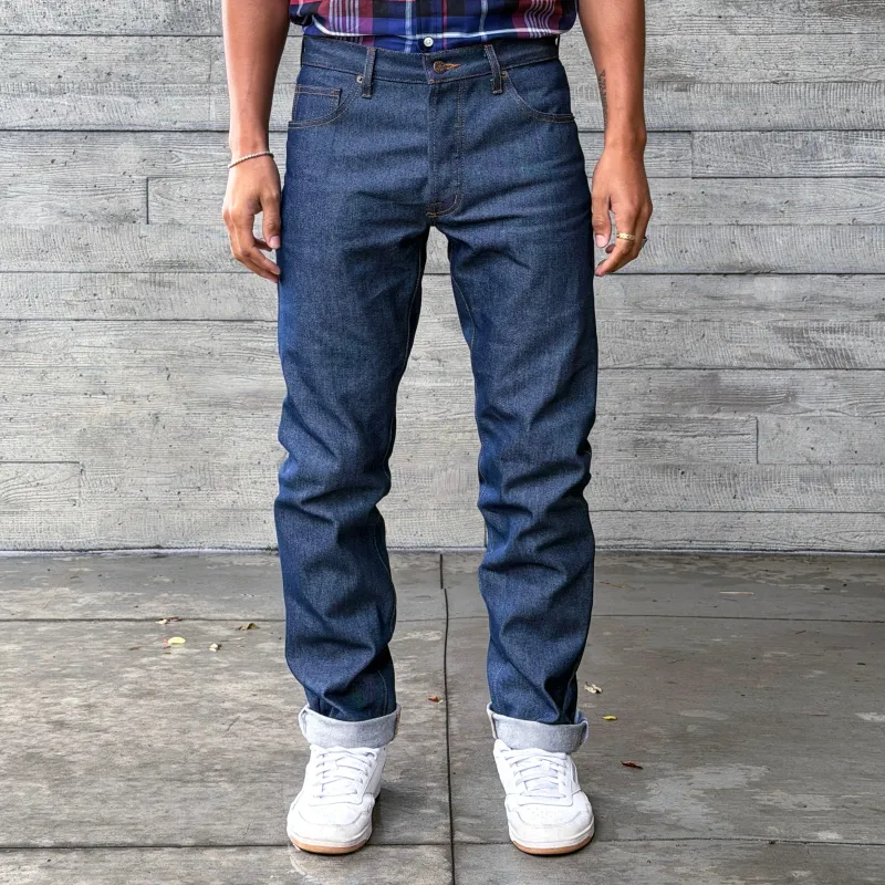 Rivet Jean Cone Mills 14oz Vintage Blue Denim made by Epaulet Brand