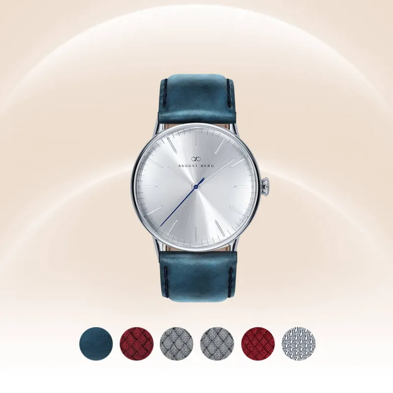 Serenity Silver & Rose Gold, 40mm sold by August Berg