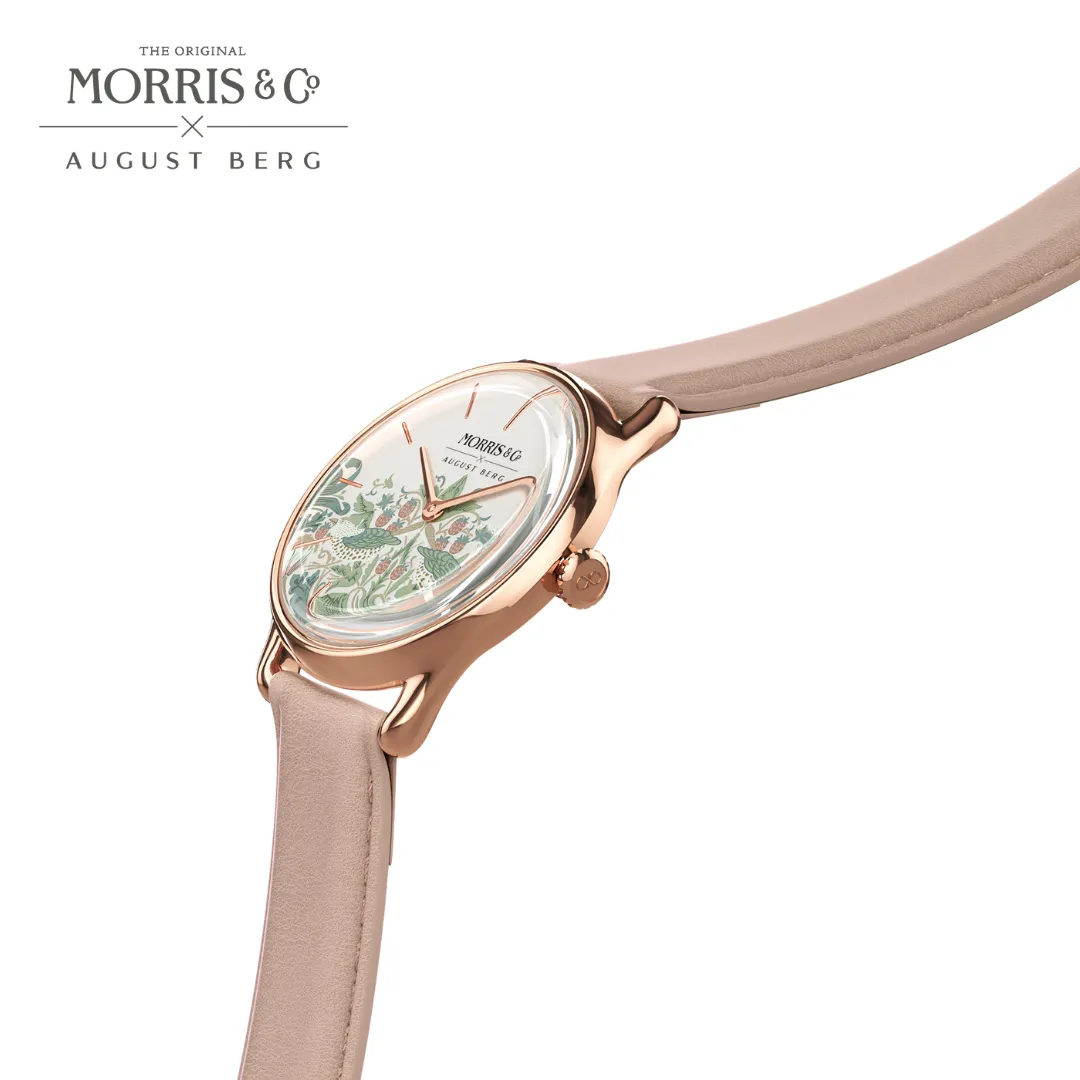 Simply Strawberry Thief Cochineal Pink sold by August Berg product image thumbnail 4