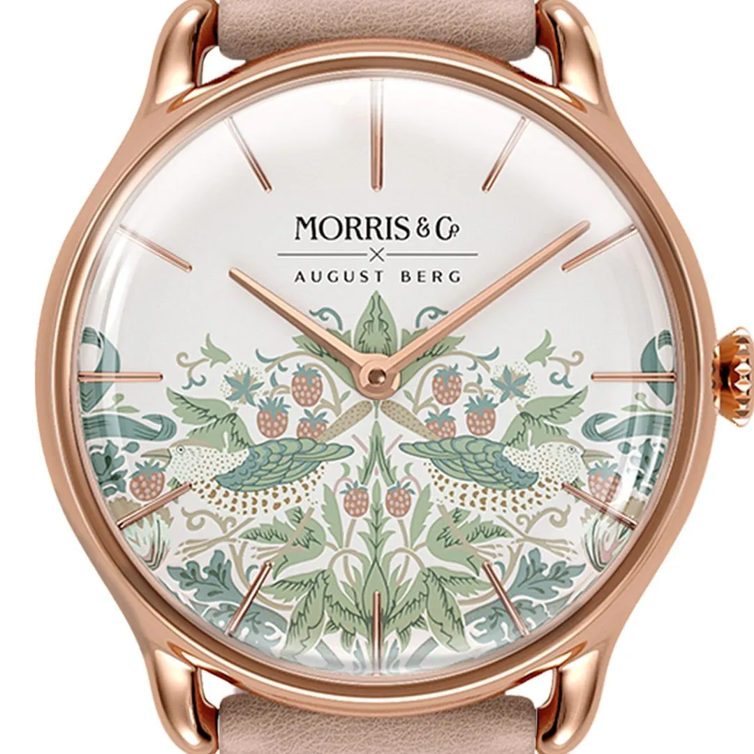 Simply Strawberry Thief Cochineal Pink sold by August Berg product image thumbnail 5