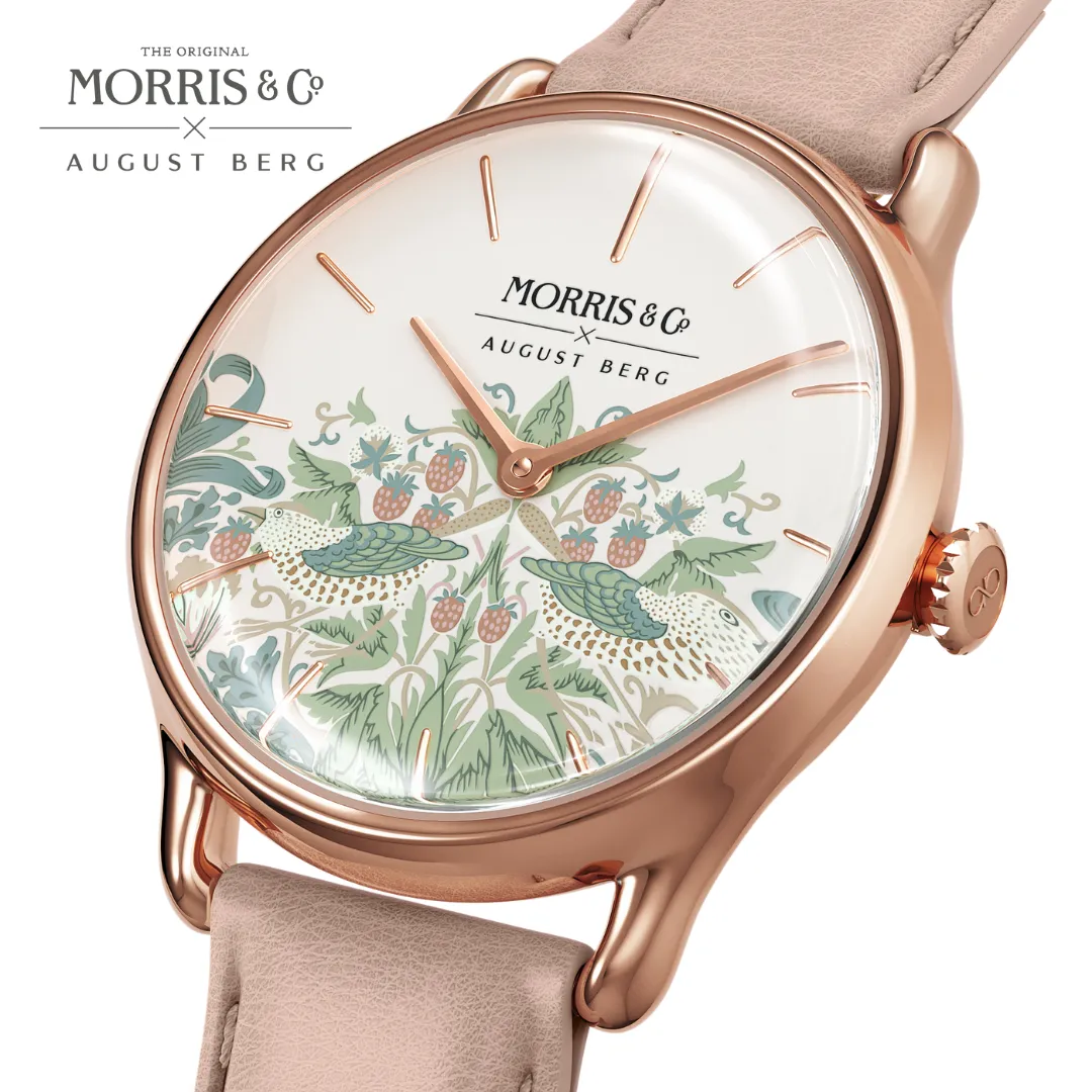 Simply Strawberry Thief Cochineal Pink sold by August Berg product image thumbnail 3