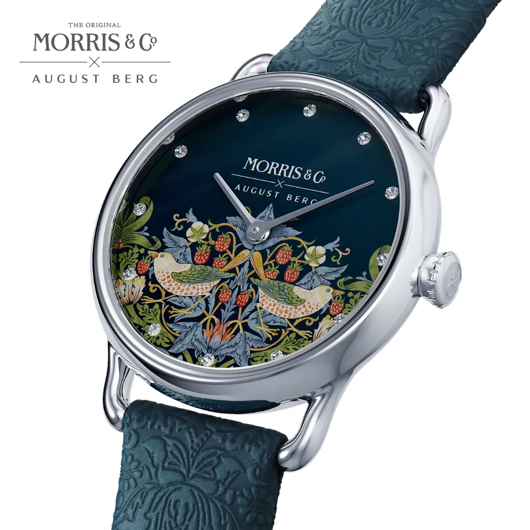 Petite Strawberry Thief Indigo sold by August Berg product image thumbnail 2