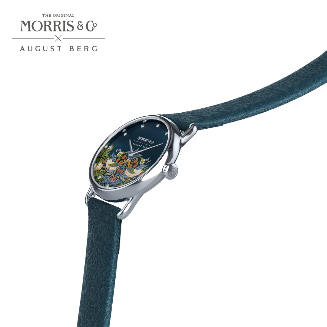 Petite Strawberry Thief Indigo sold by August Berg product image thumbnail 3