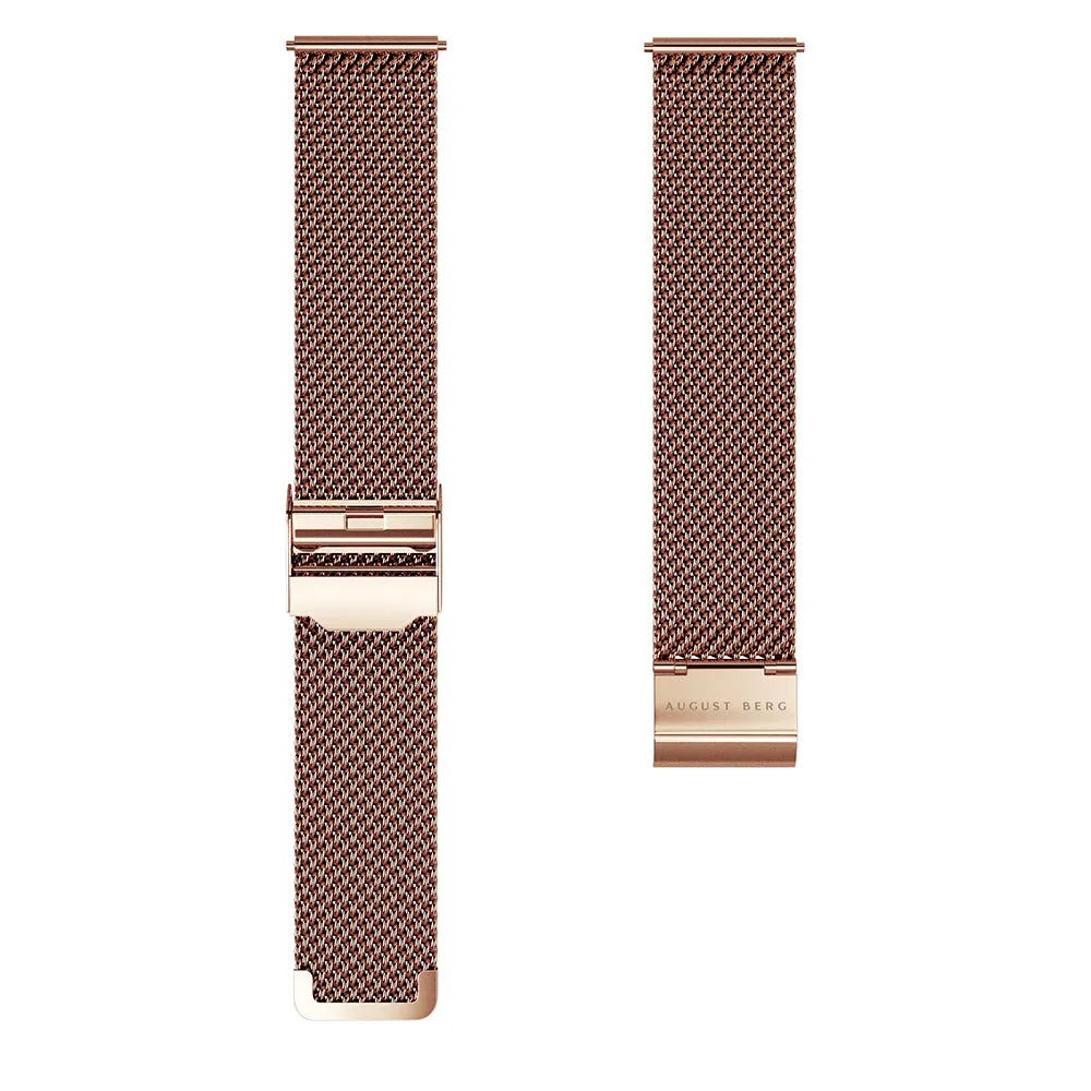 Rose Gold Mesh Strap sold by August Berg