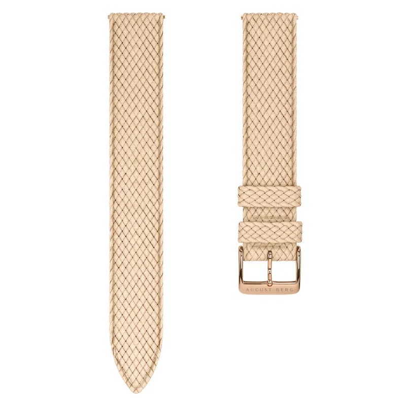 Nude Perlon Rose Gold Buckle Strap sold by August Berg