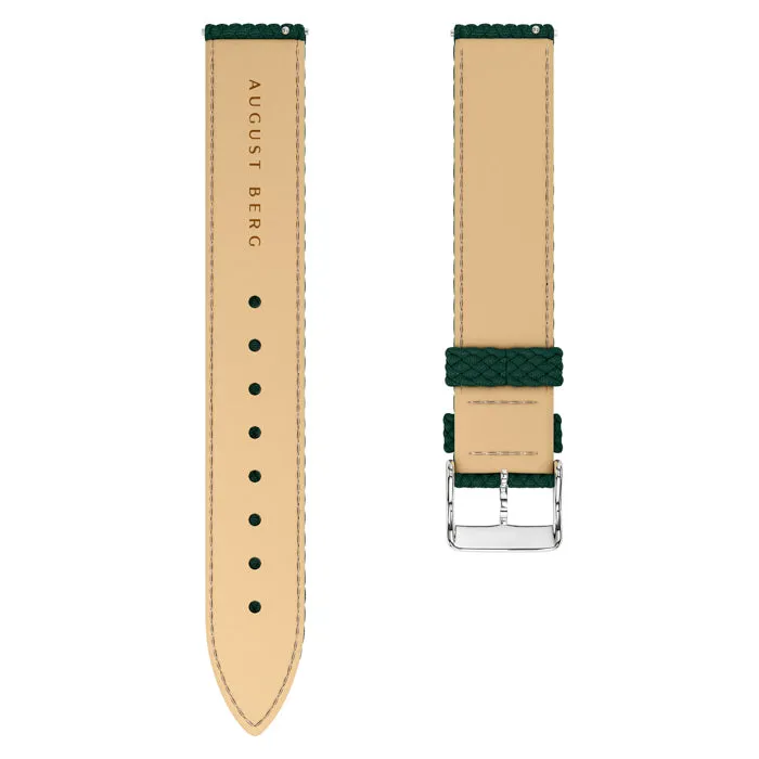 Green Perlon Silver Buckle Strap sold by August Berg product image thumbnail 2