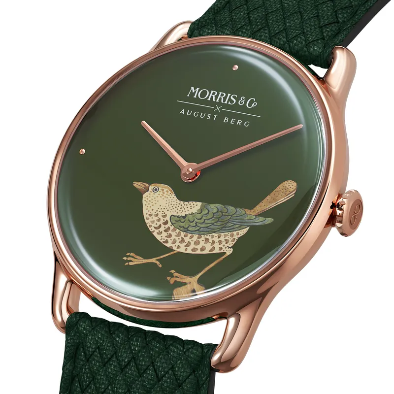 Strawberry Thief Bird Fennel sold by August Berg product image thumbnail 5