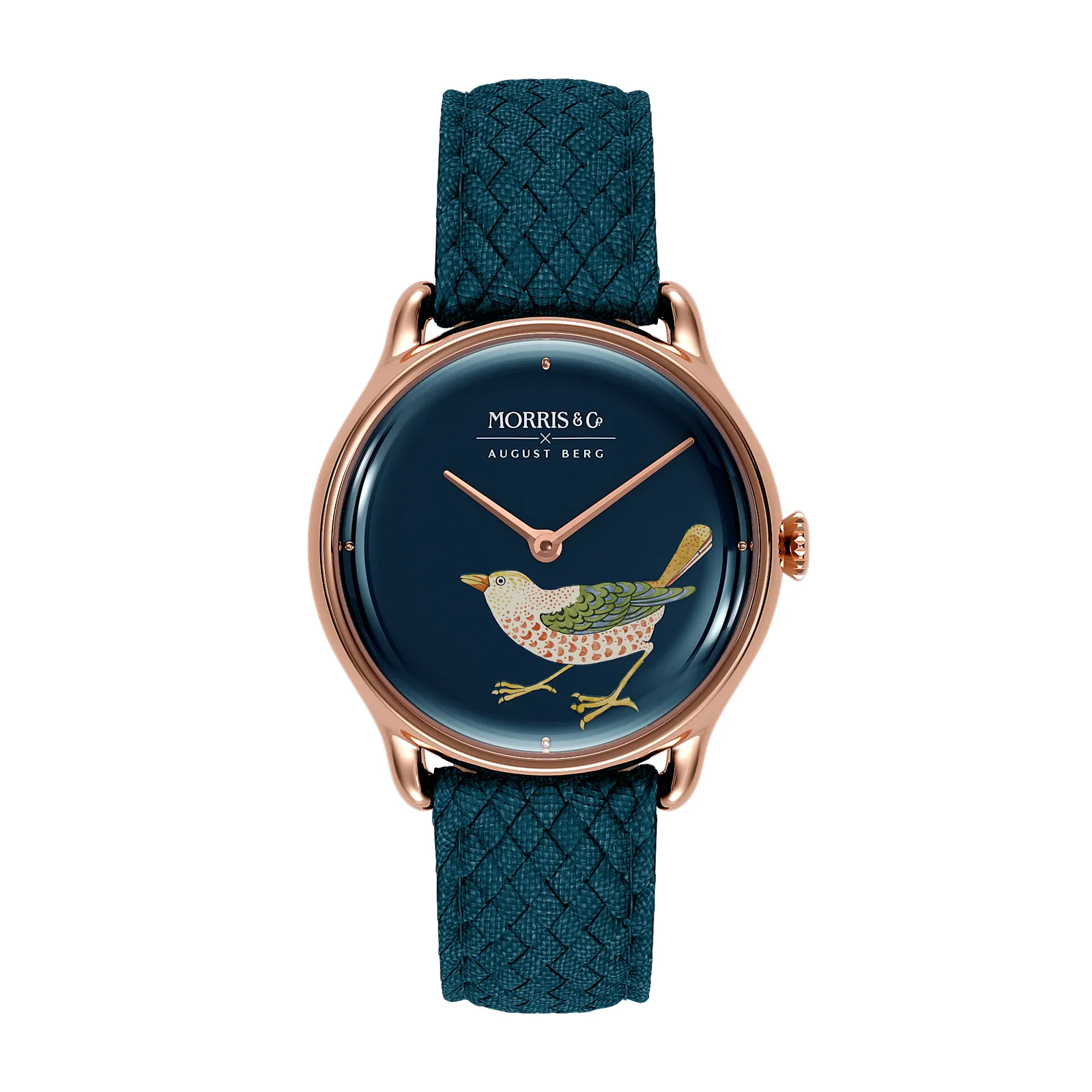Strawberry Thief Bird Indigo sold by August Berg product image thumbnail 5